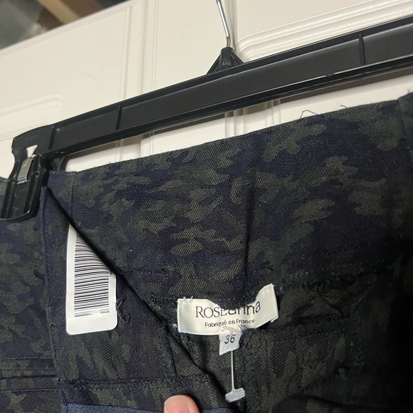 Roseanna Made in France Camo Trousers with Leather Details - Picture 12 of 14